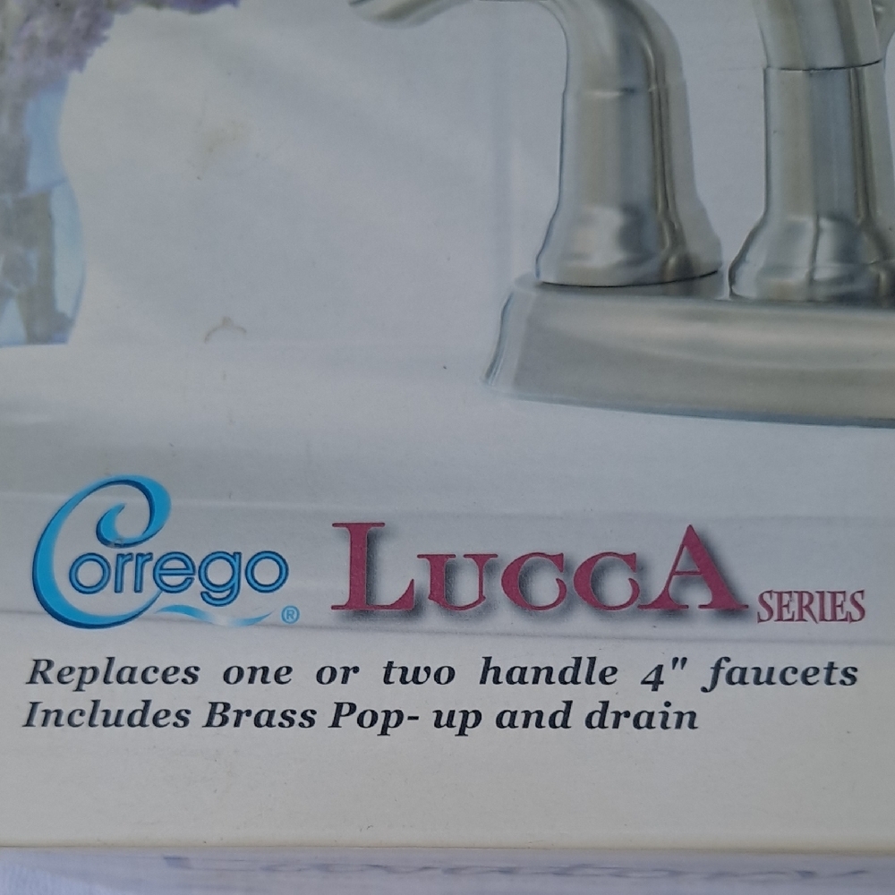 Lucca Series Brushed Nickel Bathroom Faucet - Picture 2 of 11